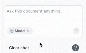 Select the LLM model for your chat.