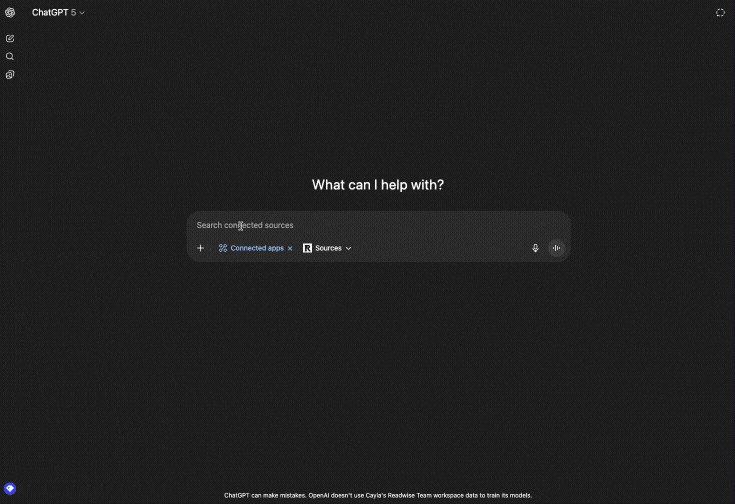 Chat with your Readwise highlights in ChatGPT.