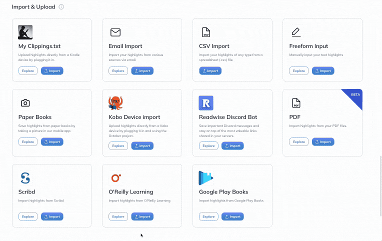 Upload your O'Reilly highlights CSV to Readwise.