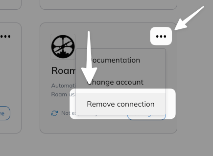 Remove Readwise's connection to Roam.
